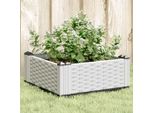 Maison Exclusive - Fioriera Con Picchetti Bianchi 42,5X42,5X28,5 Cm Pp