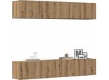 Maison Exclusive - Mobili Tv A Parete 4 Pz Rovere Artigianale In Legno Multistrato