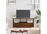 Maison Exclusive - Mobile Tv Effetto Rovere Marrone 102X33X45 Cm Materiale Ligneo E Ferro
