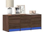 Maison Exclusive - Mobile Tv Led Effetto Rovere Marrone 97X34X40 Cm Materiale Ligneo
