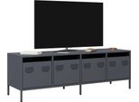 Maison Exclusive - Mobile Tv Antracite 135X39X43,5 Cm Acciaio Laminato A Freddo
