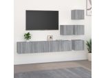 Maison Exclusive - Mobile Porta Tv A Parete Grigio Sonoma In Legno Multistrato