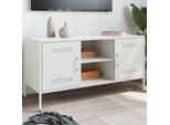 Maison Exclusive - Mobile Tv Bianco 100,5X39X50,5 Cm Acciaio