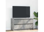 Maison Exclusive - Mobile Tv Grigio Cemento 100X35X54 Cm Materiale Ligneo