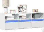 Maison Exclusive - Mobile Tv Con Illuminazione A Led Bianco 130X31X45 Cm