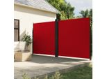 Stabli MöBel Tenda Laterale Estensibile Rossa 220X600 Cm - Ombrelloni CC2593335 1Pacco