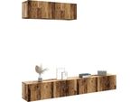 Maison Exclusive - Mobili Tv A Parete 3 Pz Legno Antico 100X30X30 Cm In Truciolato