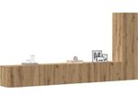 Maison Exclusive - Set Mobile Tv 3 Pz Montato A Parete Rovere In Truciolato