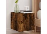 Maison Exclusive - Mobile Tv Con Luci Led Rovere Affumicato 30,5X35X30 Cm