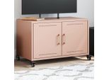 Maison Exclusive - Mobile Tv Rosa 68X39X43,5 Cm Acciaio Laminato A Freddo