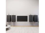Maison Exclusive - Mobili Porta Tv 4 Pz Grigi 30,5X30X60 Cm In Legno Multistrato