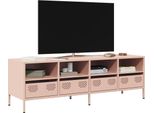 Maison Exclusive - Mobile Tv Rosa 135X39X43,5 Cm Acciaio Laminato A Freddo
