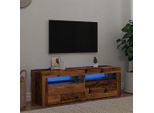 Maison Exclusive - Mobile Tv Con Led Effetto Legno Antico 120X35X40 Cm Materiale Ligneo