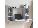 Maison Exclusive - Scrivania A Muro Grigio Cemento 105X48X75 Cm Materiale Ligneo
