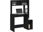 Maison Exclusive - Scrivania Con Scaffale Nero 100X45X140 Cm Materiale Ligneo