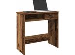 Maison Exclusive - Scrivania Effetto Legno Antico 80X40X75 Cm Materiale Ligneo