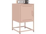 Maison Exclusive - Comodini 2 Pz. Rosa 36X39X60,5 Cm Acciaio