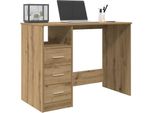 Maison Exclusive - Scrivania In Rovere Artigianale 102X50X76 Cm Materiale Ligneo