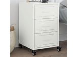 Maison Exclusive - Comodino Bianco 36X39X59 Cm Acciaio