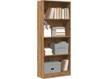 Maison Exclusive - Libreria In Rovere Artigianale 60X24X143 Cm Materiale Ligneo