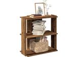 Maison Exclusive - Libreria 3 Ripiani Effetto Legno Antico 60X30X60 Cm Materiale Ligneo