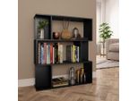 Maison Exclusive - Libreria/Divisorio Nero 80X24X96 Cm Materiale Ligneo