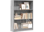 Maison Exclusive - Libreria Grigio Sonoma 80X24X109 Cm Materiale Ligneo
