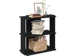 Maison Exclusive - Libreria 3 Ripiani Nero 60X30X60 Cm Materiale Ligneo