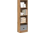 Maison Exclusive - Libreria In Rovere Artigianale 40X24X143 Cm Materiale Ligneo