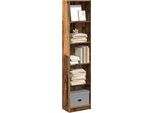Maison Exclusive - Libreria Effetto Legno Antico 40X24X176 Cm Materiale Ligneo