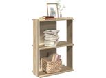 Maison Exclusive - Libreria 3 Ripiani Rovere Sonoma 60X30X80 Cm Materiale Ligneo