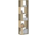 Maison Exclusive - Libreria 5 Ripiani Rovere Sonoma 45X23,5X162,5 Cm Materiale Ligneo