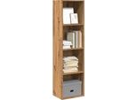 Maison Exclusive - Libreria In Rovere Artigianale 40X30X152 Cm Materiale Ligneo