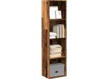 Maison Exclusive - Libreria Effetto Legno Antico 40X30X152 Cm Materiale Ligneo