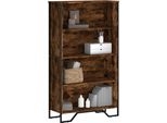 Maison Exclusive - Libreria In Rovere Affumicato 80X31X137,5 Cm Materiale Ligneo