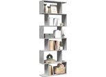 Maison Exclusive - Libreria Divisorio 6 Ripiani Grigio Cemento 70X24X193 Cm