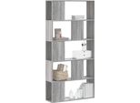 Maison Exclusive - Libreria 5 Ripiani Grigio Sonoma 80,5X23,5X162,5 Materiale Ligneo