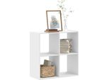 Maison Exclusive - Libreria Bianca 68,5X32X68,5 Cm Materiale Ligneo