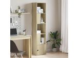 Maison Exclusive - Libreria In Rovere Sonoma 40X36X189 Cm Materiale Ligneo