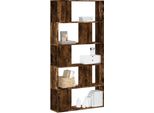 Maison Exclusive - Libreria 5 Ripiani Rovere Affumicato 80,5X23,5X162,5 Materiale Ligneo