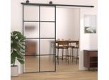 Vidaxl Porta Scorrevole Con Accessori 102,5X205 Cm Esg Vetro E Alluminio - Porta Scorrevole - Porte Scorrevoli - Porta Scorrevole In Vetro - Porta Scorrevole Per Interni
