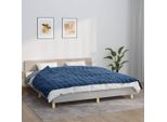 Vidaxl Coperta Pesata Blu 155X220 Cm 7 Kg In Tessuto - Coperta Pesata - Coperta Pesata - Coperta Pesata - Coperta