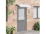 Maison Exclusive - Tettoia Per Porta Nera E Trasparente 120X75 Cm Pc