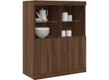 Maison Exclusive - Credenza Rovere Marrone 81X37X100 Cm In Legno Multistrato