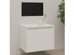 Maison Exclusive - Armadio A Muro Bianco 45X30X35 Cm In Legno Massello Di Pino