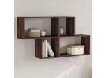 Maison Exclusive - Mensola Da Parete Effetto Rovere Marrone 100X20X53 Cm Materiale Ligneo