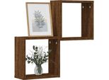 Syfax™ Mensole A Cubo 2 Pz Rovere Marrone 30X15X30 Cm