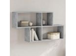 Maison Exclusive - Mensola Da Parete Grigio Cemento 100X20X53 Cm Materiale Ligneo