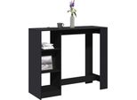 Maison Exclusive - Tavolo Da Bar Con Ripiano Nero 124X46X103,5 Cm Materiale Ligneo