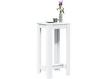 Maison Exclusive - Tavolo Da Bar Bianco 51X50X103,5 Cm Materiale Ligneo